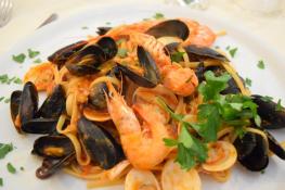 Tagliatelle mit Meeresfrüchten