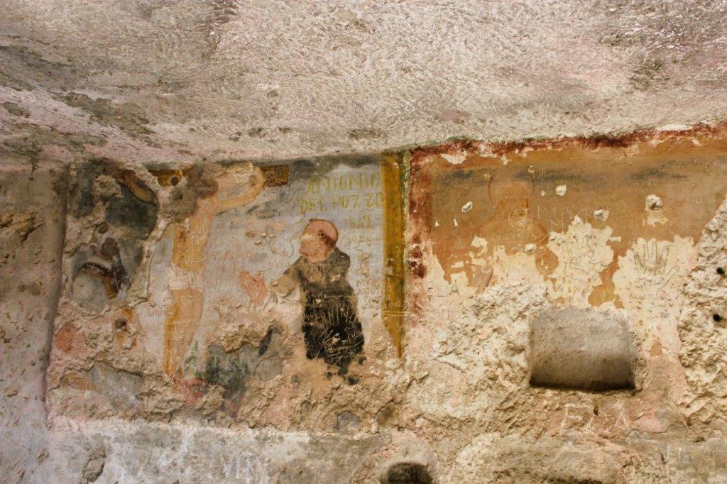 Affresco Eremo San nicola Abbazia Santa Maria di Pulsano