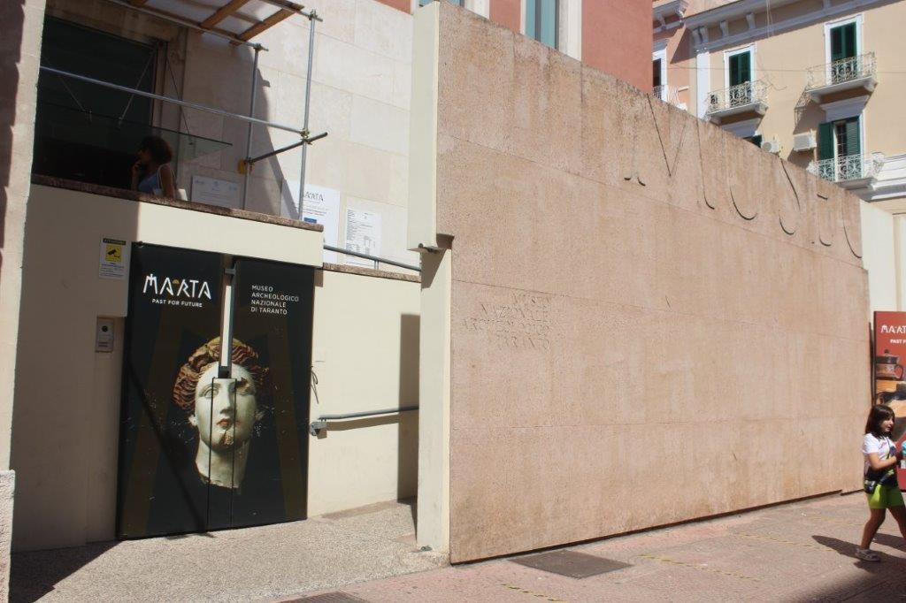 ingresso museo archeologico MArTa Taranto